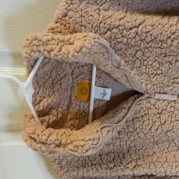 Ruby Red Sherpa Jacket 1/4 Zip - L - Picture 3 of 7